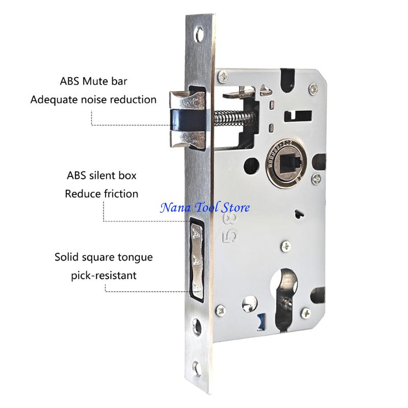 Home Security For Doors - 31GJ อัพเกรดสังกะสีอัลลอยด์ประตูล็อคชุดกุญแจประตูล็อคภายในประตูล็อคชุดสำหรับเพิ่มบ้านความปลอดภัย &