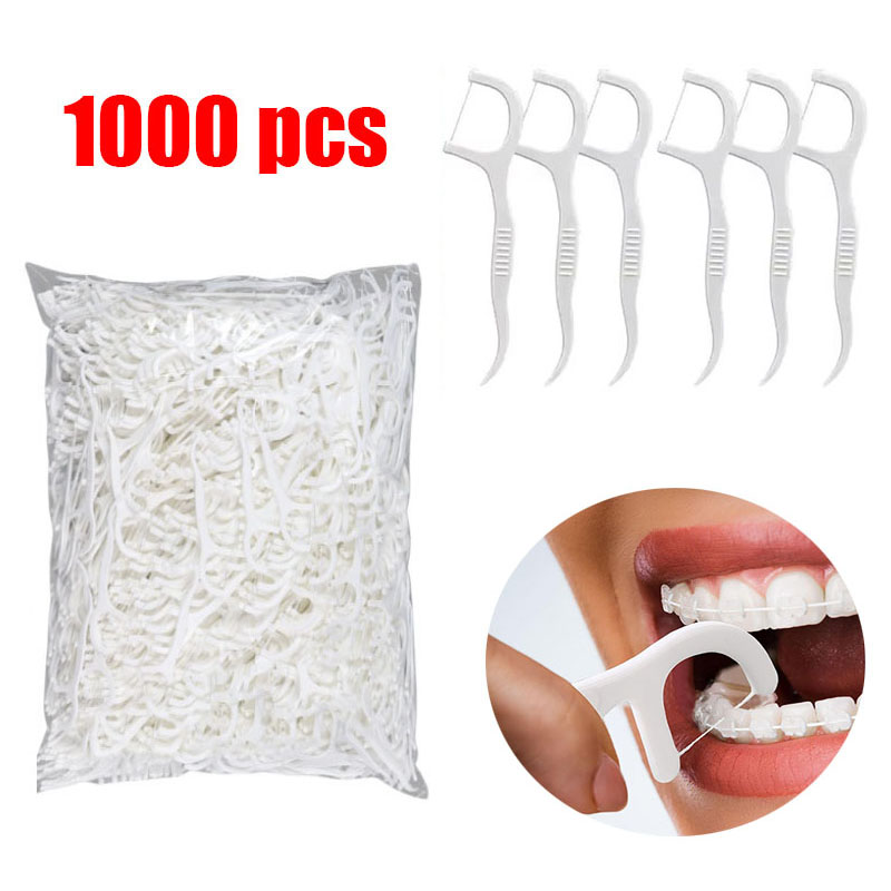 Lock Picking Set - 500/1000 pcs Mint ผู้ใหญ่ไหมขัดฟัน Sticks-Ultra-Fine Flosser