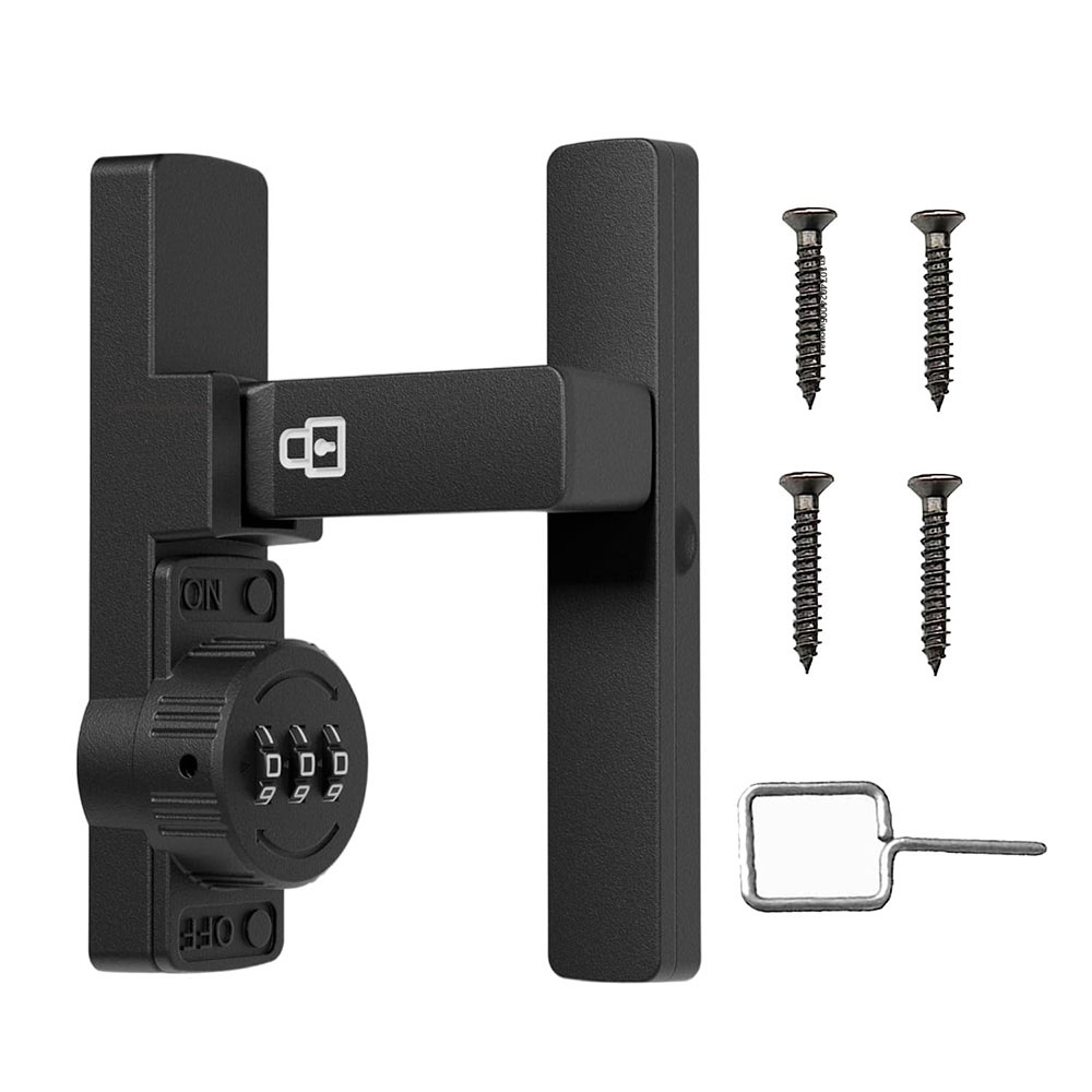 Home Security For Doors - Security Barn ประตูล็อค 3 หลักล็อคประตูบ้านล็อคสําหรับห้องน้ําไวน์ตู้รหัสผ่านรหัสโลหะผสมสังกะสีทนทาน
