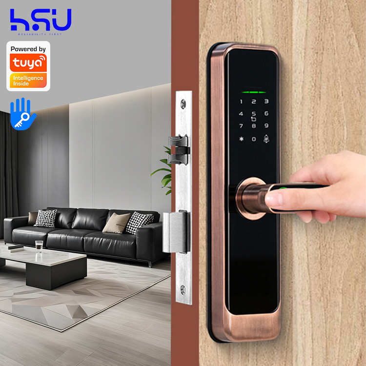 Home Security For Doors - กุญแจล็อคประตูดิจิตอลอัจฉริยะ รหัสผ่าน สำหรับบ้าน ขนาดเล็ก ระบบอิเล็กทรอนิกส์ สแกนลายนิ้วมือ