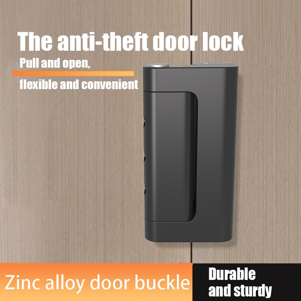 Home Security For Doors - 1 ชิ้น ตัวล็อคประตูแบบกันขโมย ทำจากโลหะผสมสังกะสี สำหรับเสริมความปลอดภัย ตกแต่งบ้าน