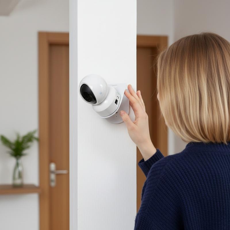 Home Security Brand - ขายึดกล้อง PTZ รูปตัว L แบบติดผนังพร้อมฐานกาว ไม่ต้องเจาะ