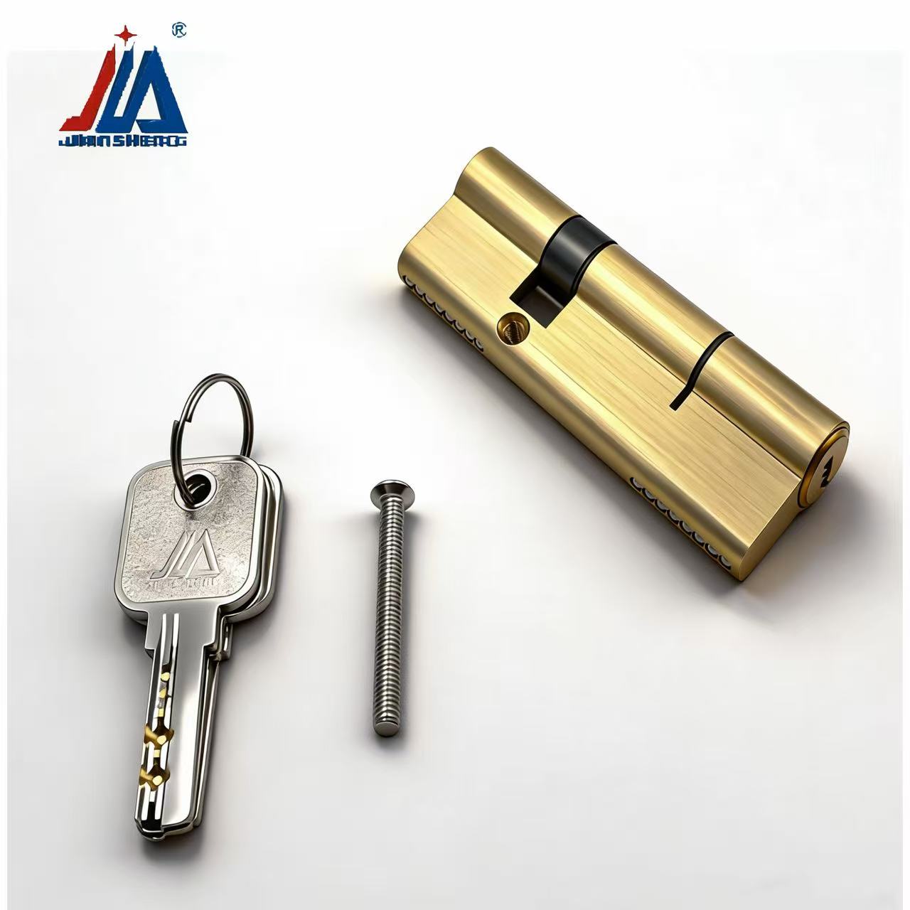 Home Security For Doors - แกนล็อคประตูทองเหลืองแท้ ป้องกันการงัดแงะ แกนล็อคแบบแยก 30/60 สำหรับประตูอลูมิเนียม/UPVC อุปกรณ์รักษาความปลอดภัยบ้าน