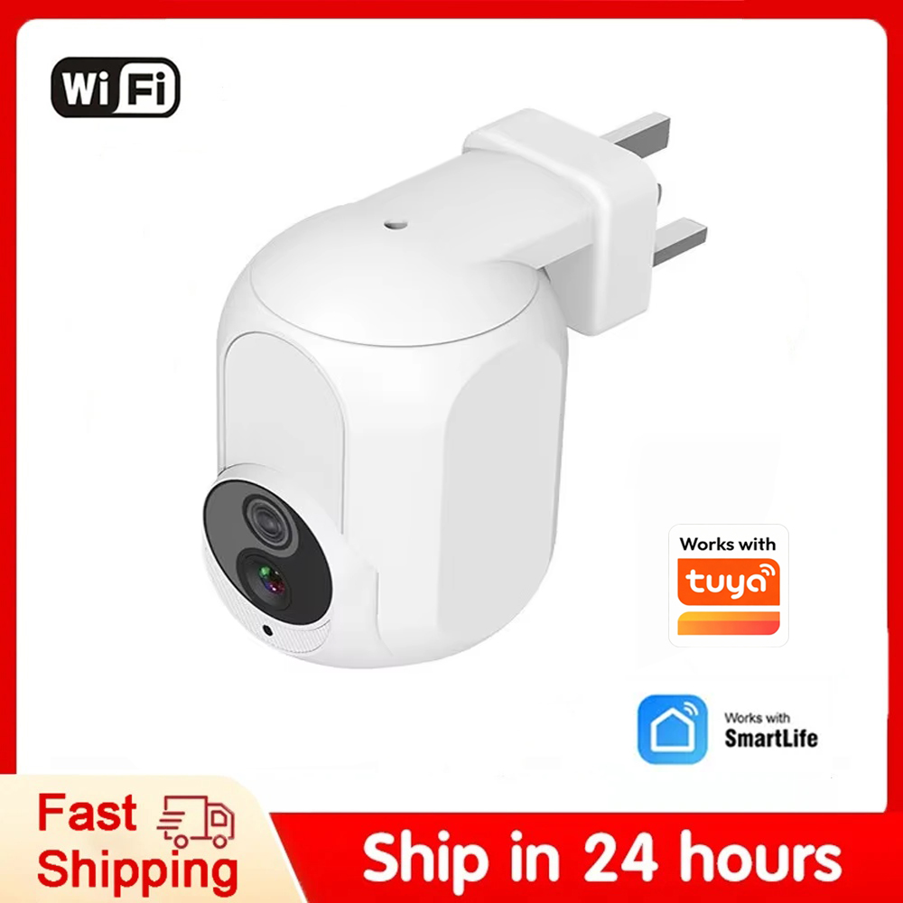 Home Security Google Camera - กล้องติดผนัง Tuya แบบเสียบปลั๊ก Wifi 360 องศา
