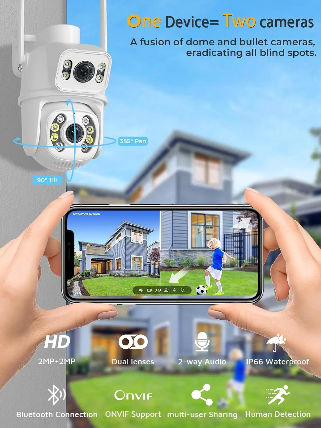 กล้องโดมความเร็วสูงแบบ PTZ สำห - Home Security Google Camera บทวิจารณ์และราคา