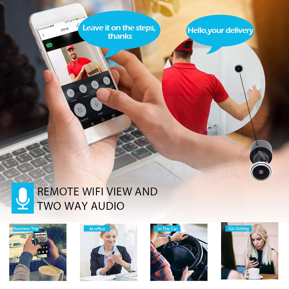 5MP Door Eye IP POE กล้องมินิต - Home Security Tech บทวิจารณ์และราคา