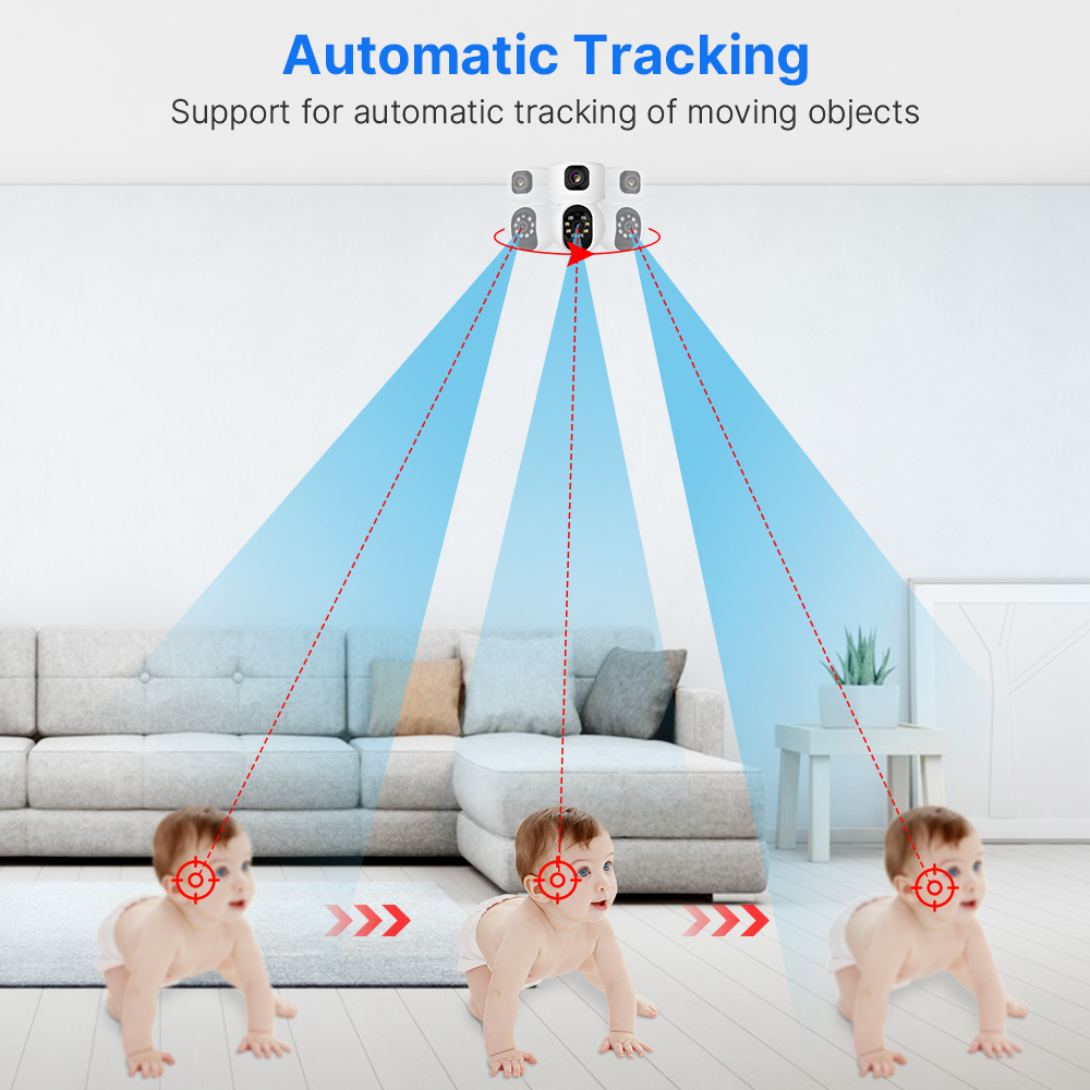 กล้องวงจรปิด Hiseeu 2K 4MP PTZ - Home Security Lidar บทวิจารณ์และราคา