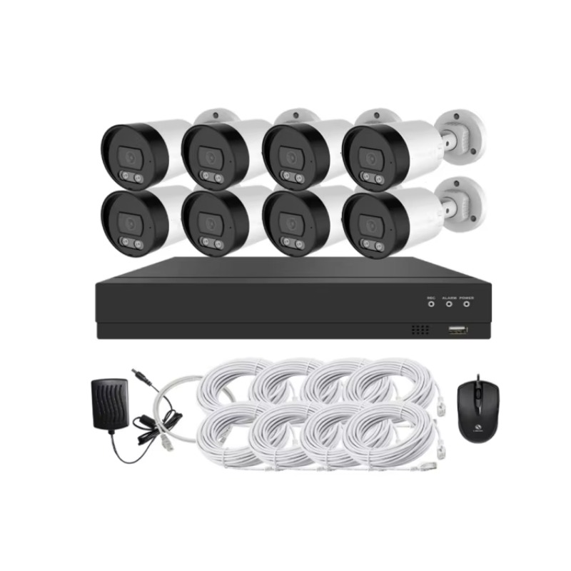 ชุดกล้องวงจรปิด 4ch 8ch ความคม - Home Security Nvr บทวิจารณ์และราคา