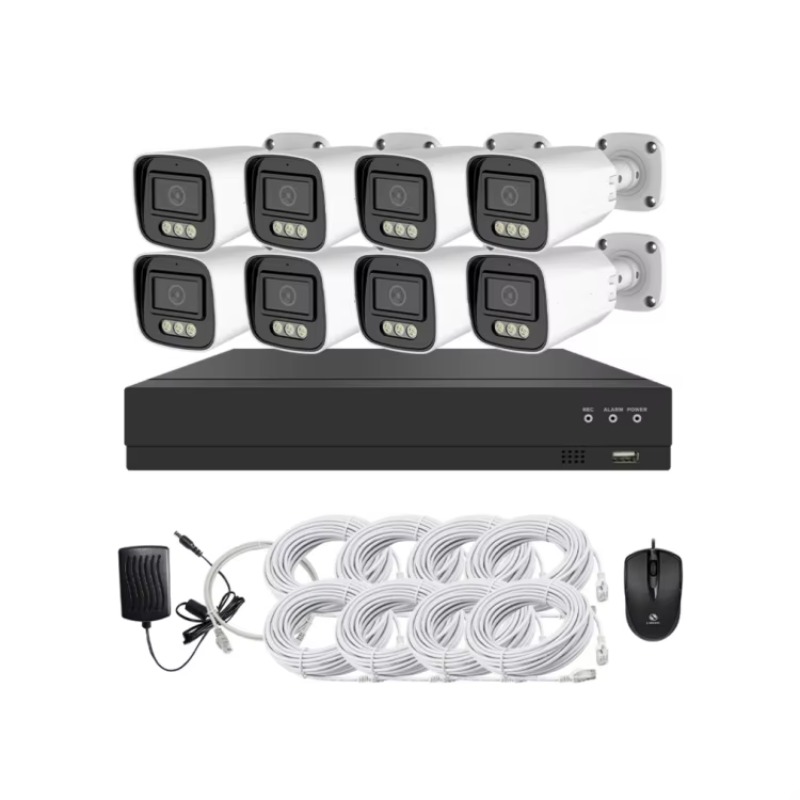 ชุดกล้องวงจรปิด 4ch 8ch ความคม - Home Security Nvr บทวิจารณ์และราคา