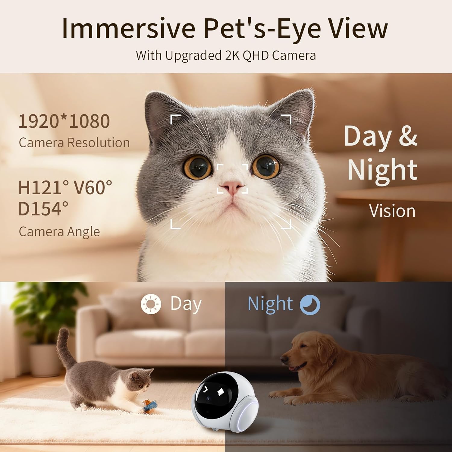 กล้องสัตว์เลี้ยงแบบเคลื่อนย้าย - Home Security Robot Dog บทวิจารณ์และราคา