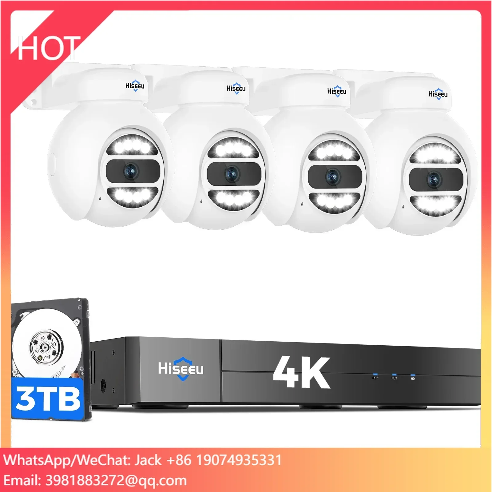 ชุดกล้องวงจรปิด Hiseeu ระบบติด - Home Security Nvr บทวิจารณ์และราคา