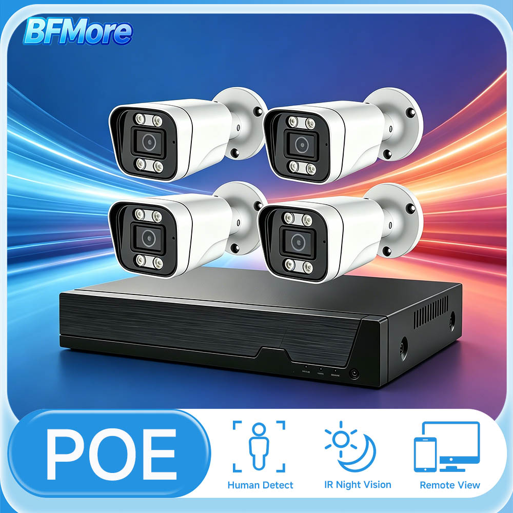 ระบบกล้องวงจรปิด BFMore 8MP 4K - Home Security Nvr บทวิจารณ์และราคา