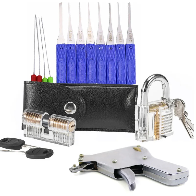 5 In 1 ล็อคชุดฝึกเลือกกุญแจหัก - Lock Picking Set บทวิจารณ์และราคา