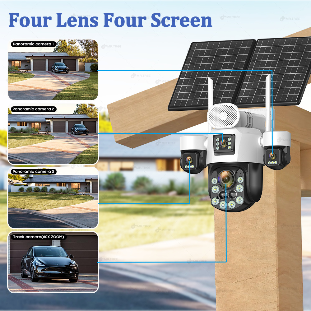 กล้องวงจรปิด AOV แบบสี่เลนส์ ส - Home Security Brand บทวิจารณ์และราคา
