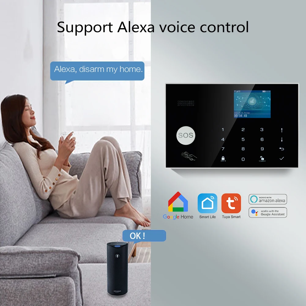 Tuya ไร้สาย WIFI GSM Home Burg - Home Zone Security Camera บทวิจารณ์และราคา