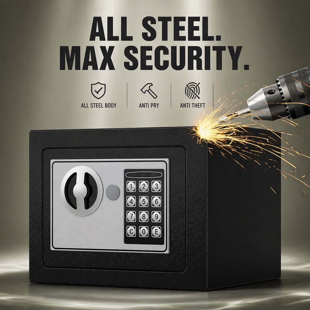 ตู้เซฟเหล็กดิจิตอลพร้อมแป้นกดอ - Home Security Brand บทวิจารณ์และราคา