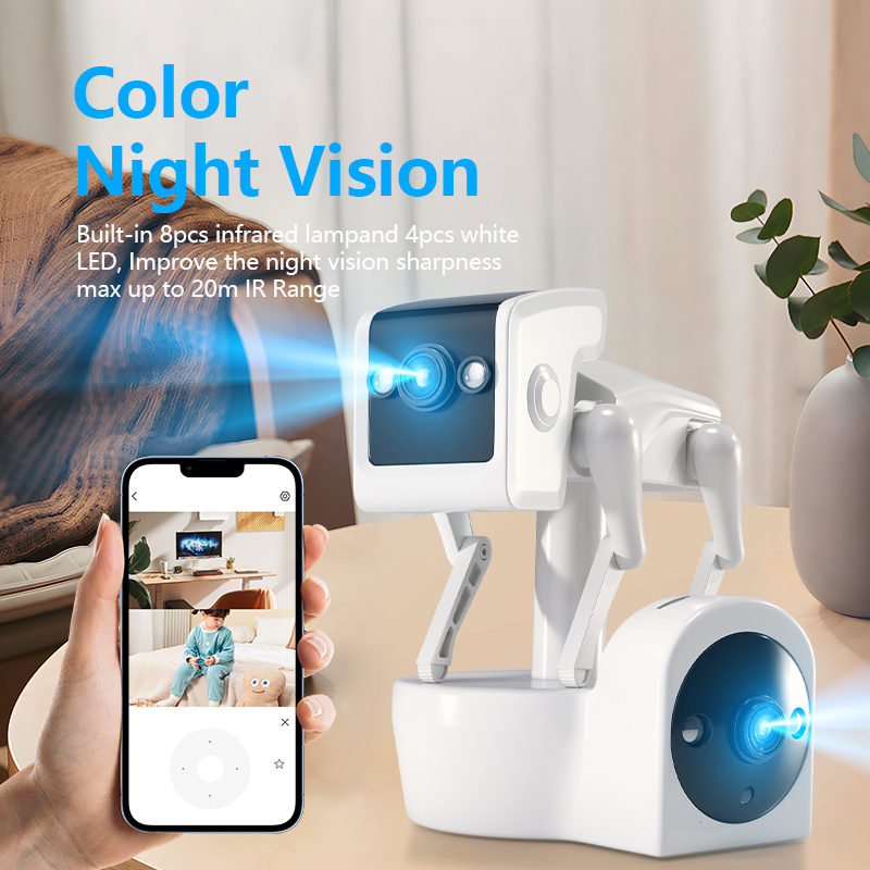 1080P 5G Dual เลนส์หุ่นยนต์สุน - Home Security Robot Dog บทวิจารณ์และราคา