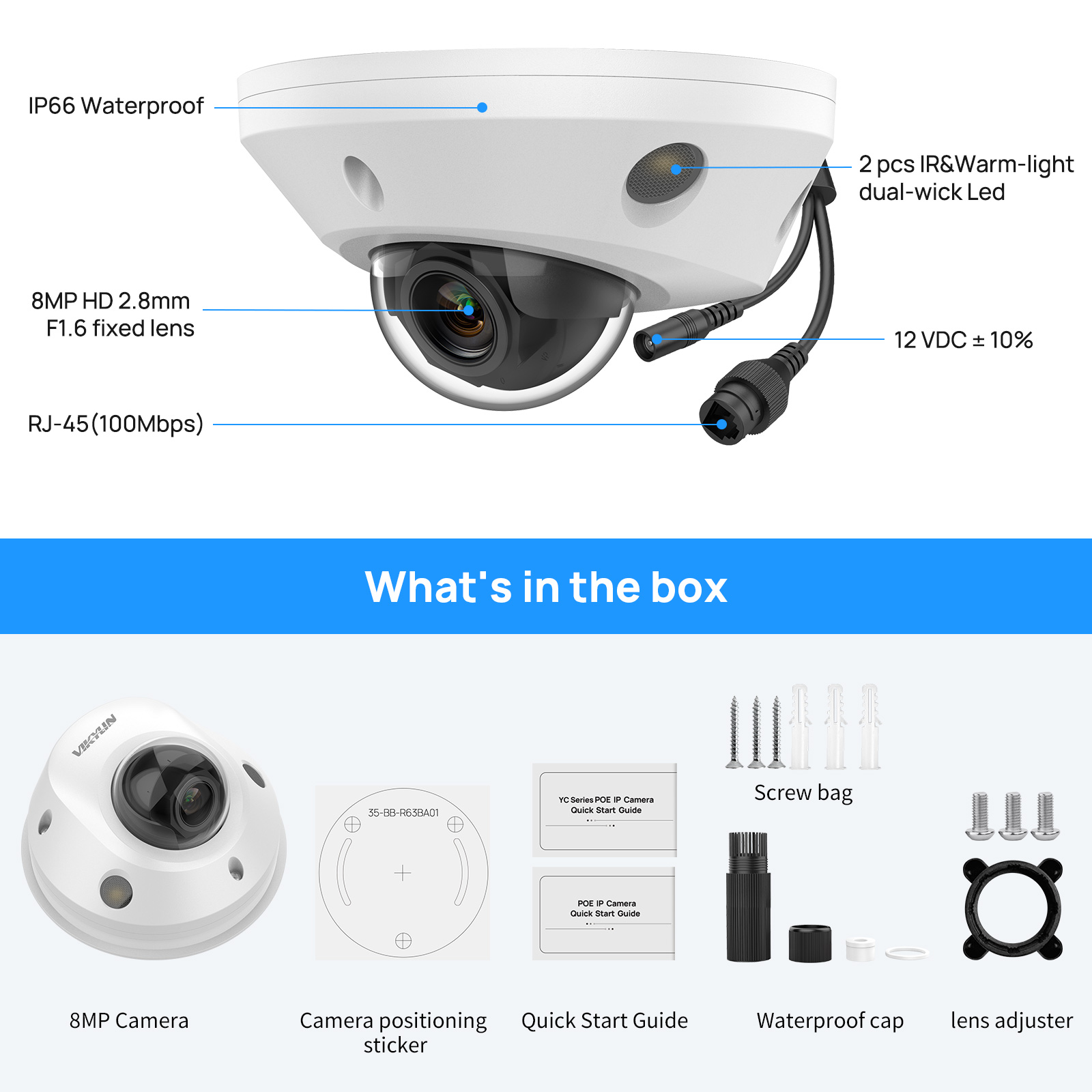 4K 8MP POE IR&ไฟอุ่นกล้องไอพีฟ - Home Security Hikvision บทวิจารณ์และราคา