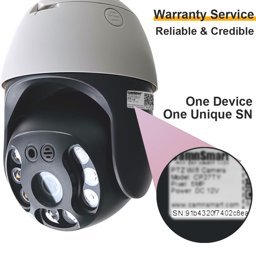 Camnsmart Tuya 5MP Alexa WiFi  - Home Security Google Camera บทวิจารณ์และราคา