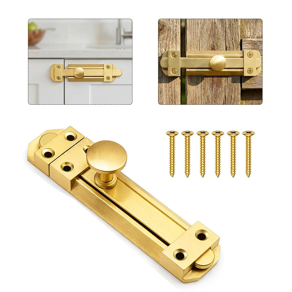 กลอนประตูบานเลื่อนทองเหลืองแท้ - Home Security For Doors บทวิจารณ์และราคา