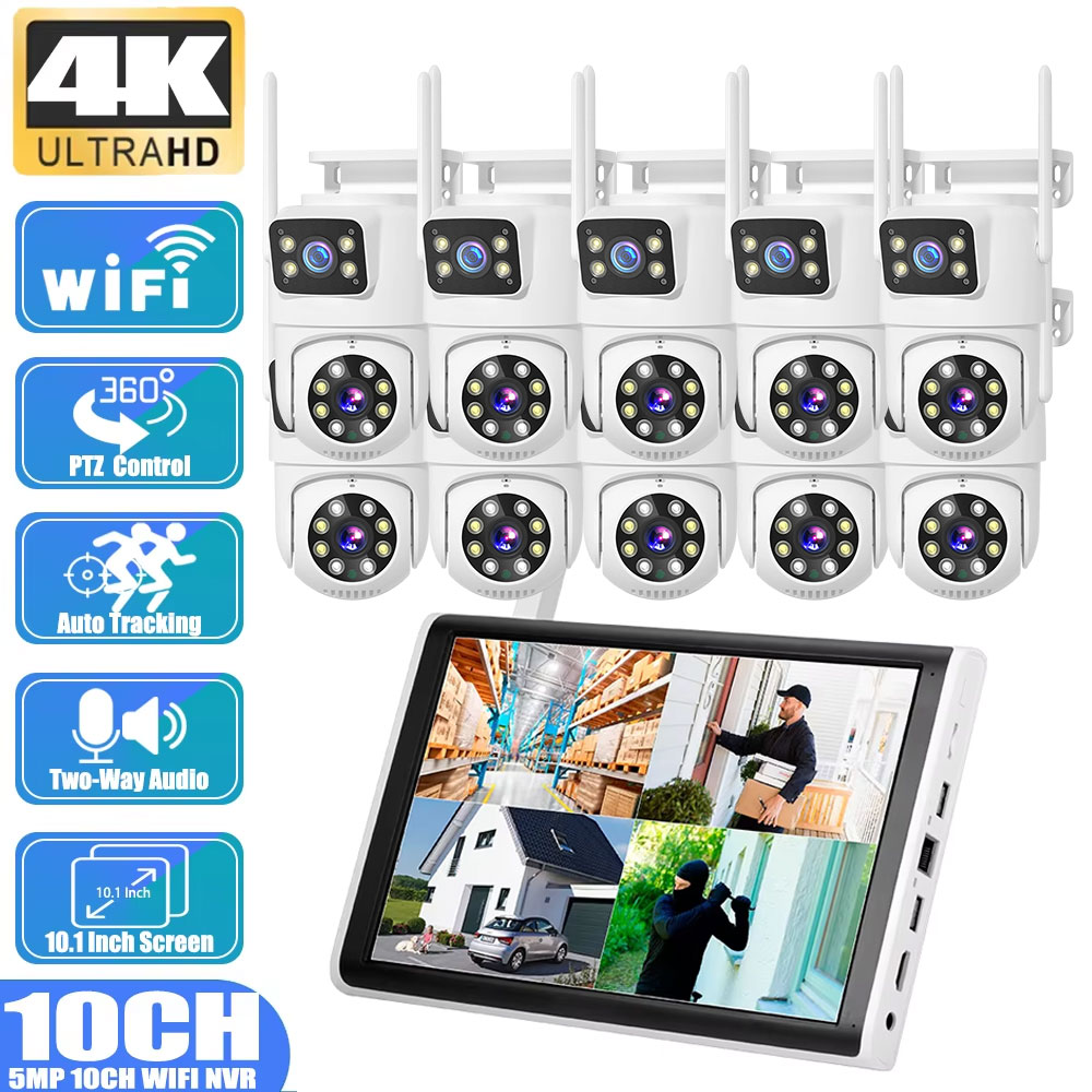 กล้อง PTZ ตรวจจับมนุษย์แบบเลนส - Home Security Nvr บทวิจารณ์และราคา