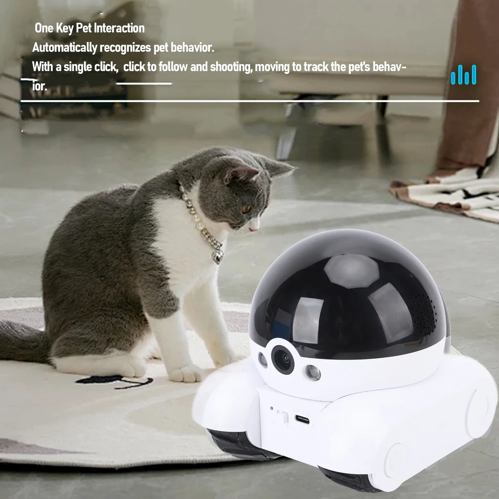 กล้องวงจรปิดภายในอาคาร 2MP เลน - Home Security Robot Dog บทวิจารณ์และราคา