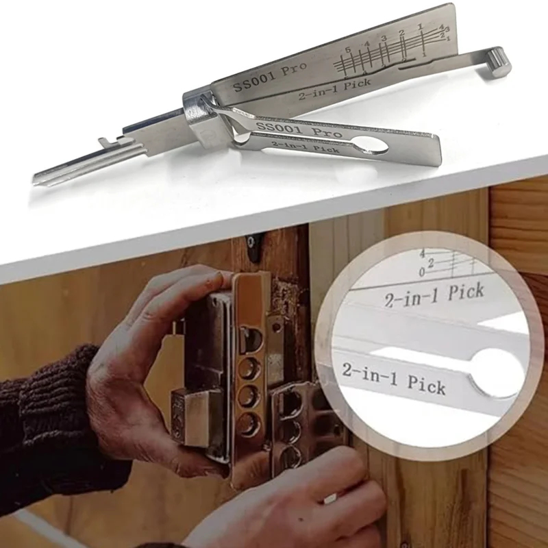 ชุดถอดรหัสกุญแจสแตนเลส SS001 P - Lock Picking Set บทวิจารณ์และราคา