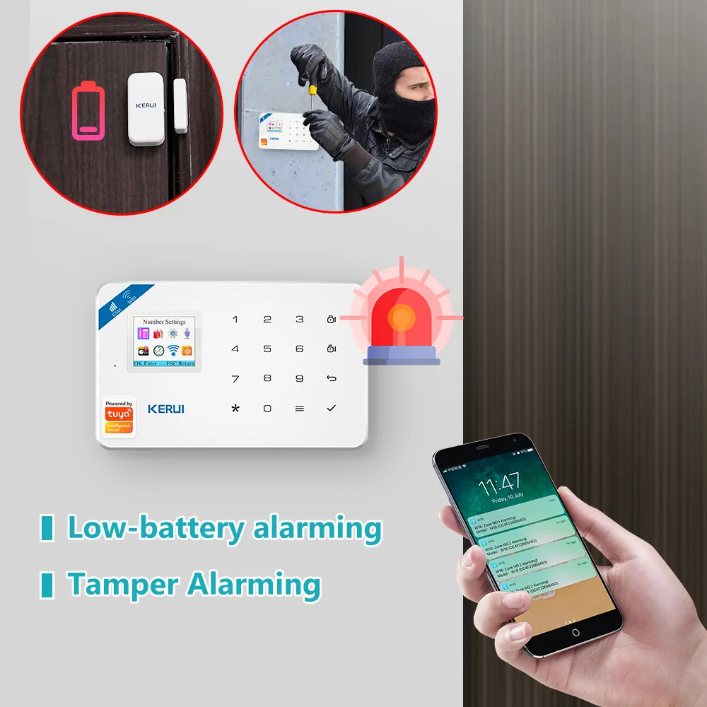 KERUI W181 ระบบรักษาความปลอดภั - Home Security Google Camera บทวิจารณ์และราคา